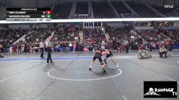 85 lbs Cons. Round 3 - Reid Schmidt, Smoky Valley vs Jackson Bulson, WWC