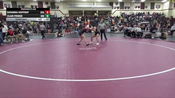 JV-22 lbs Semifinal - Savanna Hoffert, Cedar Falls vs Clair Priebe, Independence
