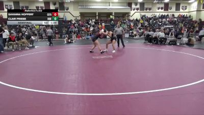 JV-22 lbs Semifinal - Savanna Hoffert, Cedar Falls vs Clair Priebe, Independence