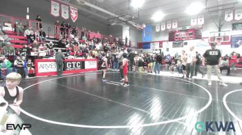 75 lbs Quarterfinal - Satchel Fixin, Hulbert vs Kai Bass, Grove Takedown Club