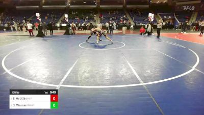 165 lbs Quarterfinal - Sawyer Ayotte, Shepherd Hill vs Dylan Warner, Branford