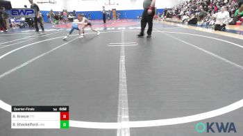 43-46 lbs Quarterfinal - Brooklyn Breeze, Comanche Takedown Club vs Braxton Shackelford, Lions Wrestling Academy