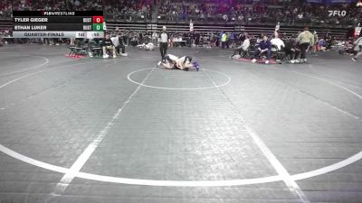 85 lbs Quarterfinal - Tyler Gieger, Buxton (NJ) vs Ethan Luker, Buxton (NJ)