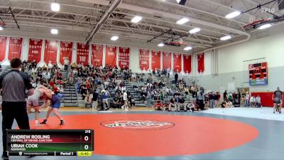 215 lbs Cons. Round 2 - Andrew Rosling, Central Of Grand Junction vs Uriah Cook, Norwood