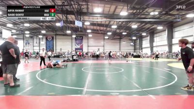 132 lbs Rr Rnd 1 - Arya Rawat, 84 Athletes Red vs Gage GOETZ, MAGA RTC