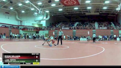 70 lbs Cons. Round 2 - Ryson Williams, Hobart Middle School vs Luke Pipito, Contenders Wrestling Academy