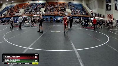106 lbs Champ. Round 1 - Albert Guevara, Calvert Hall College vs Enzo Rauhofer, Boys` Latin School