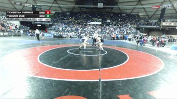 Boys 4A 132 lbs Cons. Round 1 - Hunter Jobe, Arlington vs Christian Cummins, Spanaway Lake