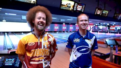 Kyle Troup, Thomas Larsen Talk About Quarterfinals Matchup At 2021 PBA Playoffs