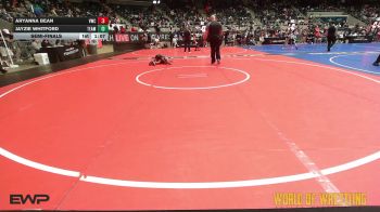 54 lbs Semifinal - Aryanna Bean, Viking Wrestling Club (IA) vs Jayzie Whitford, TEAM PRIDE ACADEMY