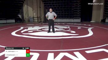 133 lbs Prelims - Kolin Johnson, The Apprentice School vs [Bobby Espinoza], Schreiner University
