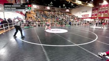 135 lbs Champ. Round 1 - Scarlet Frude, Lander Valley vs Abbygail Sanderson, Star Valley