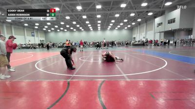 220 lbs Consi Of 8 #1 - Codey Dean, GA vs Aiden Robinson, WV
