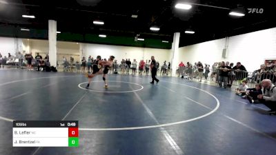 105 lbs Consi Of 32 #2 - Brandon Lefler, NC vs Jax Brentzel, PA