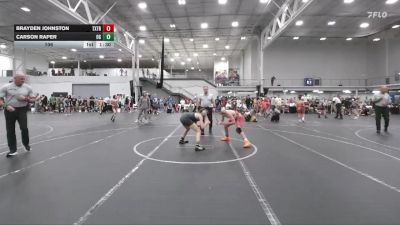 106 lbs Quarterfinals (8 Team) - Brayden Johnston, Terps Xtreme vs Carson Raper, Ohio Gold