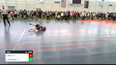 70 lbs Quarterfinal - Elliot Wurl, Riverside Rascals vs Dom Rodriguez, Faito Wc