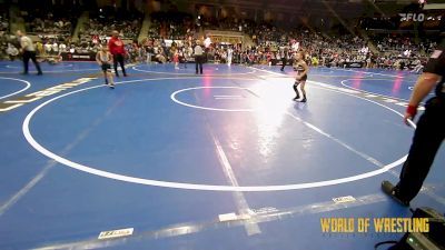 75 lbs Round Of 16 - Cooper Keys, Wagoner Takedown Club vs JoJo Igneri, Yale Street