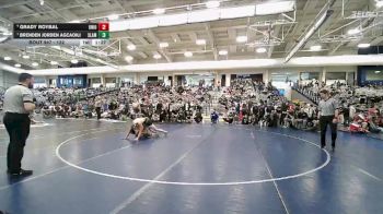 132 lbs Semifinal - Brenden Jorden Agcaoili, Slam vs Grady Roybal, Union