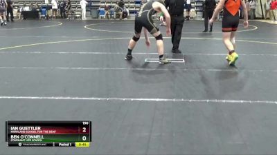 190 lbs Cons. Round 2 - Ben O`Connell, Covenant Life School vs Ian Guettler, Maryland School For The Deaf