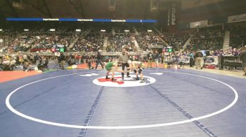 3A-126 lbs Champ. Round 1 - Noah Irvine, Lander Valley vs Callen Schubert, Cody