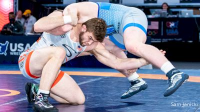 97 kg Quarterfinal - Braxton Amos, Wisconsin Regional Training Center vs Seth Nitzel, Tiger Style Wrestling Club