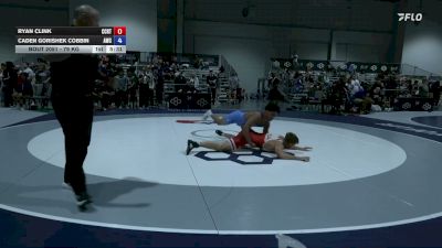79 kg Cons. Rd Of 64 - Ryan Clink, Central Coast Regional Training Center vs Caden Gorishek Cobbin, Aztec Wrestling Club