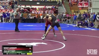 3-2-1A 150 Semifinal - Max Bottorff, Effingham-Atchison Co. Community vs Wyatt Gardner, Leoti-Wichita County