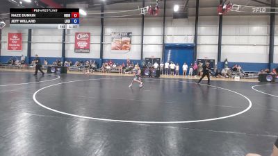 75 lbs Haze Dunkin, Nebraska vs Jett Willard, Louisiana