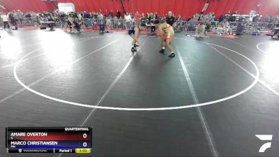 182 lbs Quarterfinal - Amare Overton, IL vs Marco Christiansen, MN