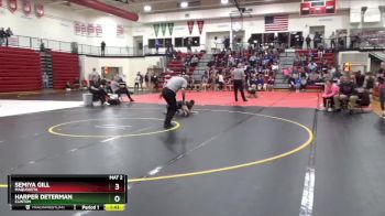 100 lbs Semifinal - Semiya Gill, Maquoketa vs Harper Determan, Clinton