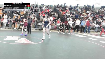 138 lbs 3rd Place - Emaliz Gil, Whittier vs Mayanah Cabrera, Springfield Central (W)