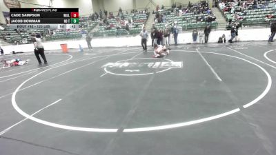 120 lbs Consi Of 4 - Cade Sampson, Wells Jr Wrestling vs Jacob Bowman, No Team