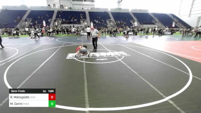 137 lbs Semifinal - Riley Manygoats, Cross Trained WC vs Mario Carini, Poway Elite