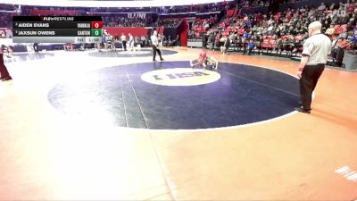 1A 106 lbs Cons. Round 2 - Aiden Evans, Vandalia vs Jaxsun Owens, Canton