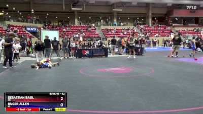 62 lbs Round 3 - Sebastian Basil, CO vs Ruger Allen, KS