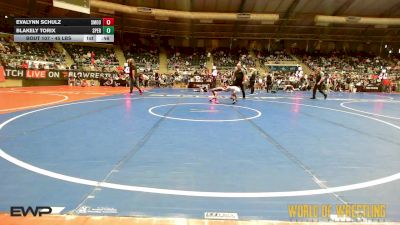 45 lbs Semifinal - Evalynn Schulz, Smooth Moves vs Blakely Torix, Sperry Wrestling Club