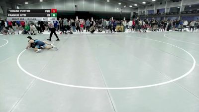 144 lbs Champ. Rd Of 32 - Frankie Nitti, Izzy Style Wrestling vs Kozad Porter, CWC Thunder