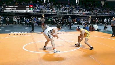 5A 150 lbs Cons. Semi - Jaxon Russell, Lubbock vs Tristan Cox, Comal Pieper