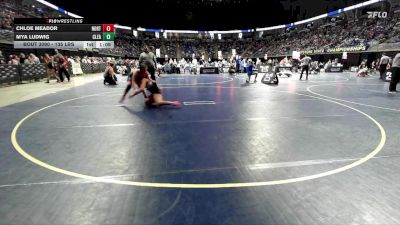 135 lbs Round Of 32 - Chloe Meador, Northampton vs Mya Ludwig, Clearfield