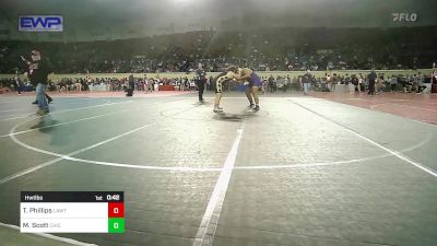 Consi Of 8 #1 - Tazor Phillips, Lawton, MacArthur Ok vs Marley Scott, Chickasha Wrestling