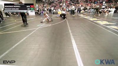 51 lbs Quarterfinal - Renezmae Merrell, Mannford Pirate Youth Wrestling vs Reagan Garland, Berryhill Wrestling Club