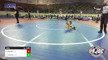 52 lbs Round Of 16 - Conor Mendez, Elgin Wrestling vs Tyler Thomas, Choctaw Ironman Youth Wrestling