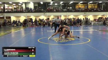 141 lbs Quarterfinal - TJ Driessens, Wabash vs Dante Wurster, Cornerstone University