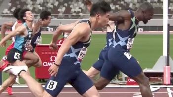 Justin Gatlin Wins 100m In Tokyo | 2021 Continental Tour Gold
