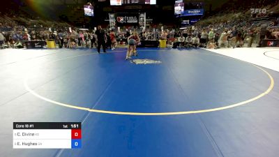 130 lbs Cons 16 #1 - Callyn Divine, KS vs Ella Hughes, GA