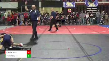 54 lbs Cons. Round 3 - Samson Smoker, Poplar Wrestling Club vs Jett Roberts, Dillon Wrestling Club