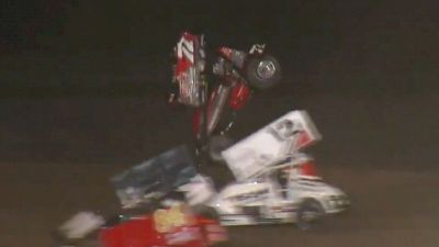 Alex Hill Scary ASCS Crash at I-96 Speedway