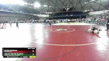 132 lbs Champ. Round 1 - Aycen Redman, Washington vs Oskar Van De Plasch, Ascend Wrestling Academy