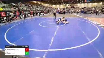 101 lbs Consi Of 16 #1 - Kempton Richardson, Burns Oregon vs Karver Baker, R.A.W.