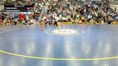 155 lbs Cons. Round 3 - Josie Wilson, Upper Saint Clair Hs vs Harlee Hornick, Seneca Valley Hs